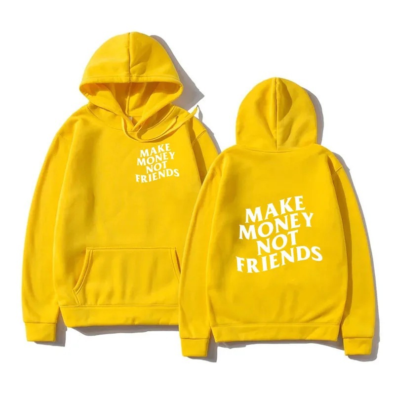 Funny Need Money Letter Print Hoodie Fashion Design Men's Wo