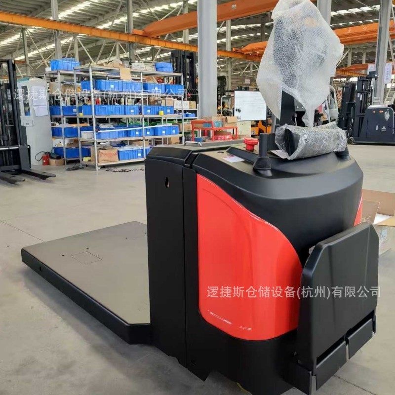 电动平台运输车站驾式液压托盘搬运拖车全自动装卸搬运叉车