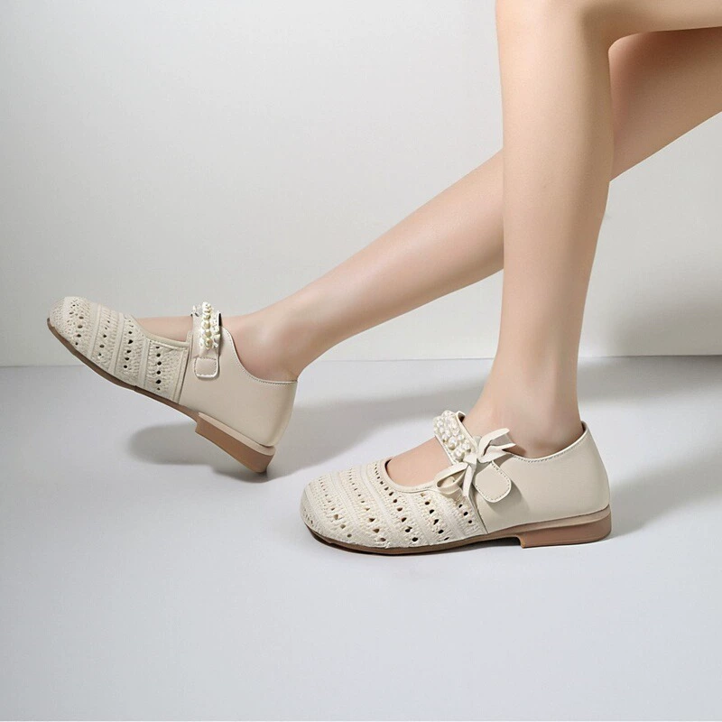 Туфли Xiaoxiangfeng Birkenstock, полусандалии с защитным носком для женщин, новые летние слипоны Mary Jane 2025 года