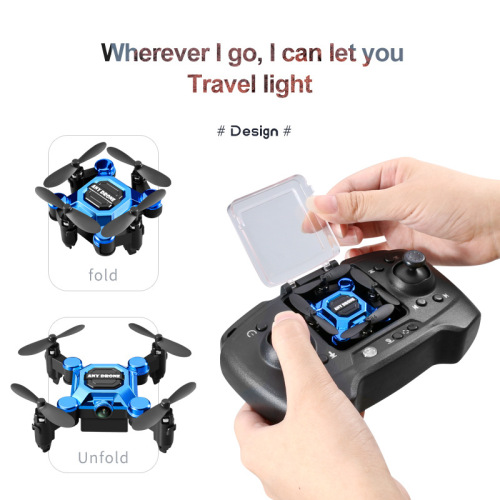 Mini Foldable Small Flying Vehicle 4K HD Aerial Photography Palm Remote Control Plane Portable Altitude Hold Drone
