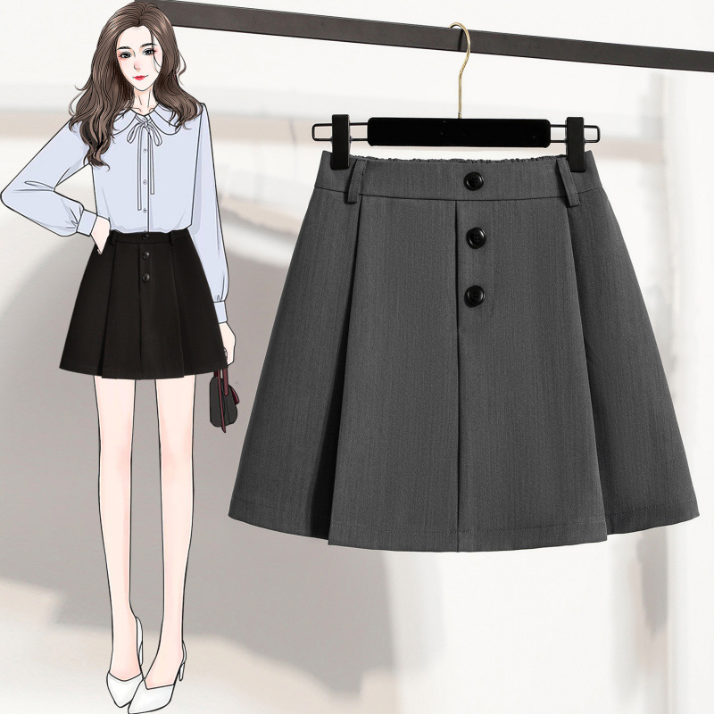 2026 Summer New High-Waisted Slimming A-Line Skirt, Fashionable and Versatile Loose Skirt, Plus-Size Korean-Style Casual Umbrella Skirt
