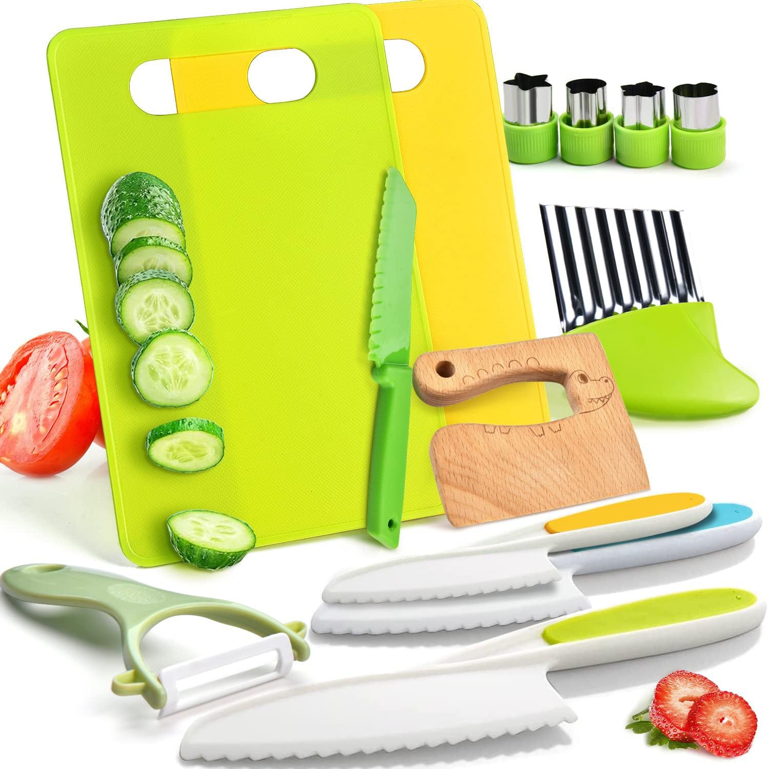Children's Plastic Kitchen Knife Set Children's Kitchen Toy Set Toddlers Do Not Hurt Their Hands Cooking Kitchen Cutting Board Set