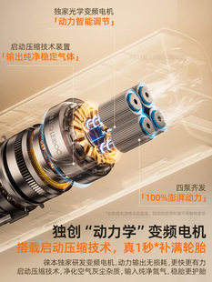Lingyi Wireless Air Pump Is Suitable for Xiaomi Car Portable Electric Air Pump Car Tires with Tire Pressure Measurement