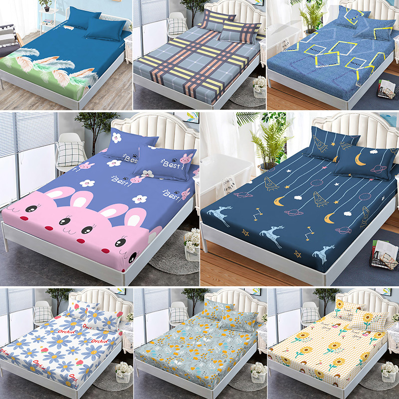 Bed hat single double Simmons protective cover single bedspread non-slip dustproof all-inclusive bed cover a generation of hair