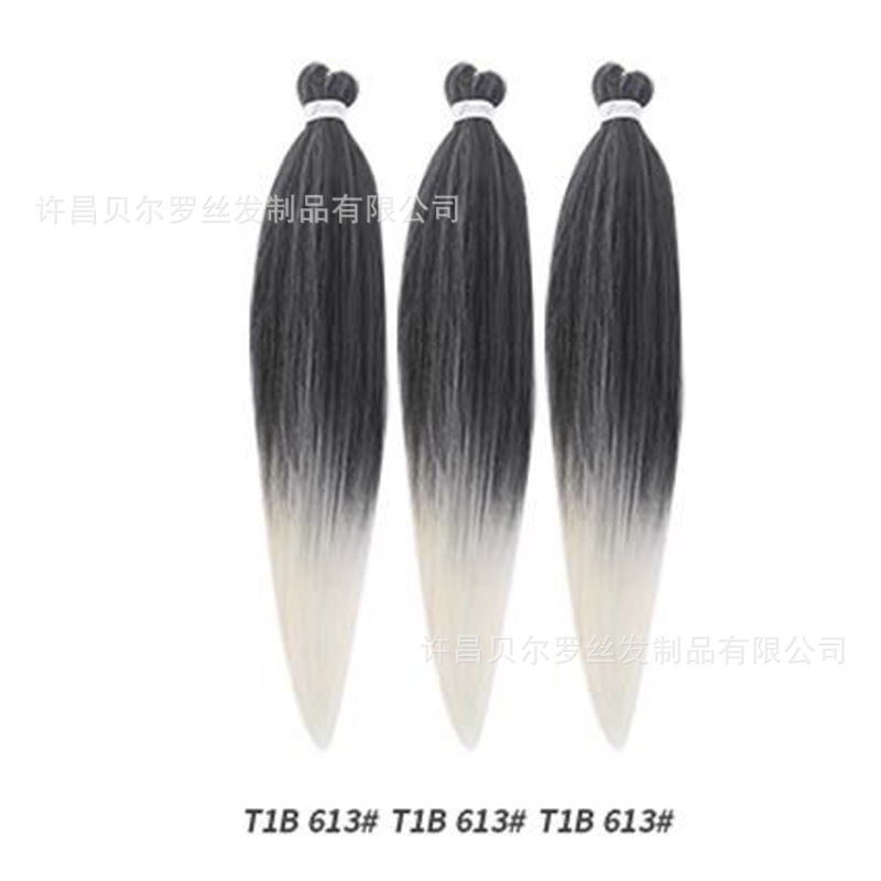 Kit de 3 pelucas EZ Braid – cabello synthetic, colores sólidos/degradé