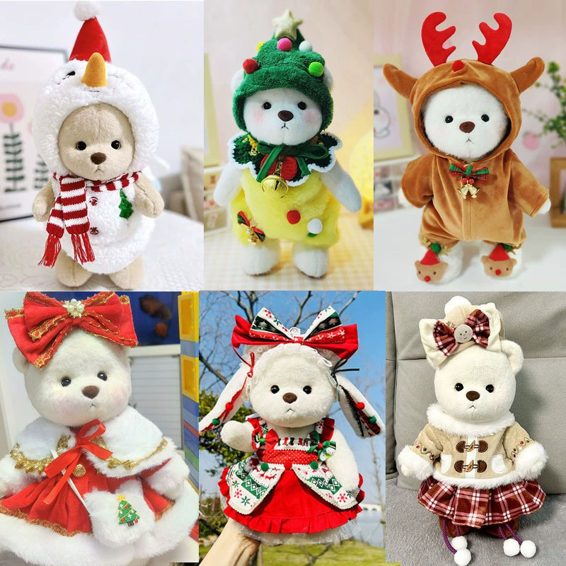 Plush doll, Christmas set, 30cm