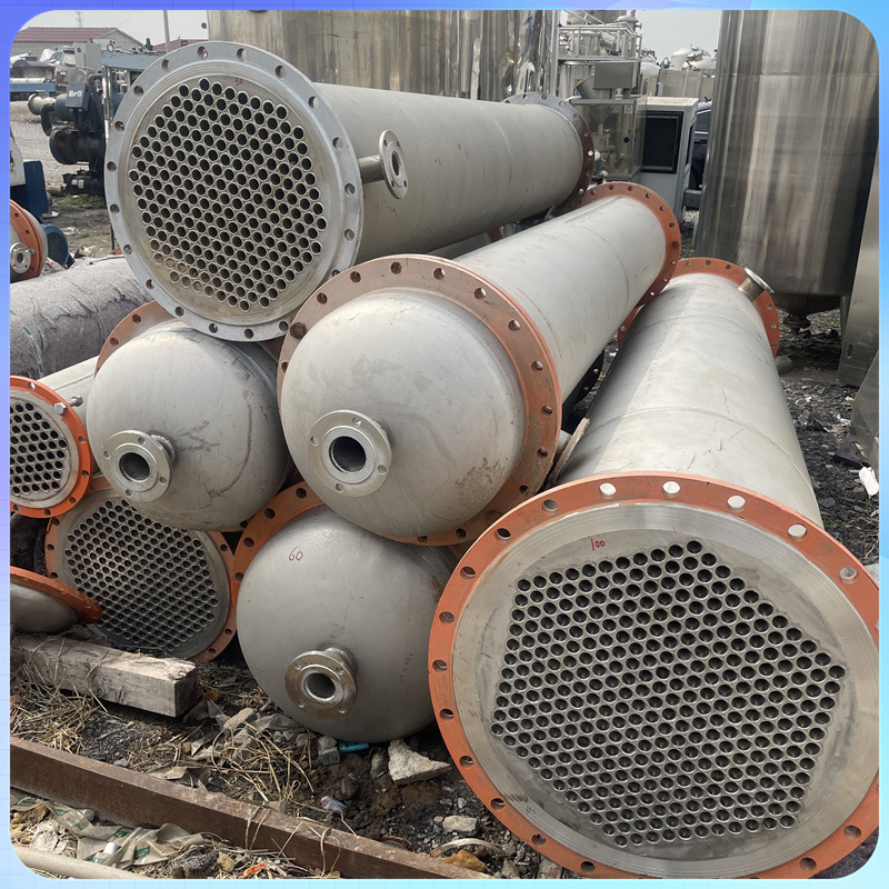 长期供应二手不锈钢全自动传热器 列管式冷凝器 降温换热冷却器