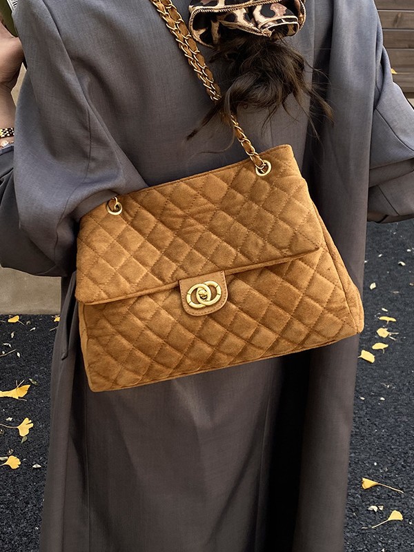 Cross-border nueva cadena de diamante de hombro bolso de mujer alta sensación de lujo ligero gran capacidad ocio viaje bolso de mano image 3