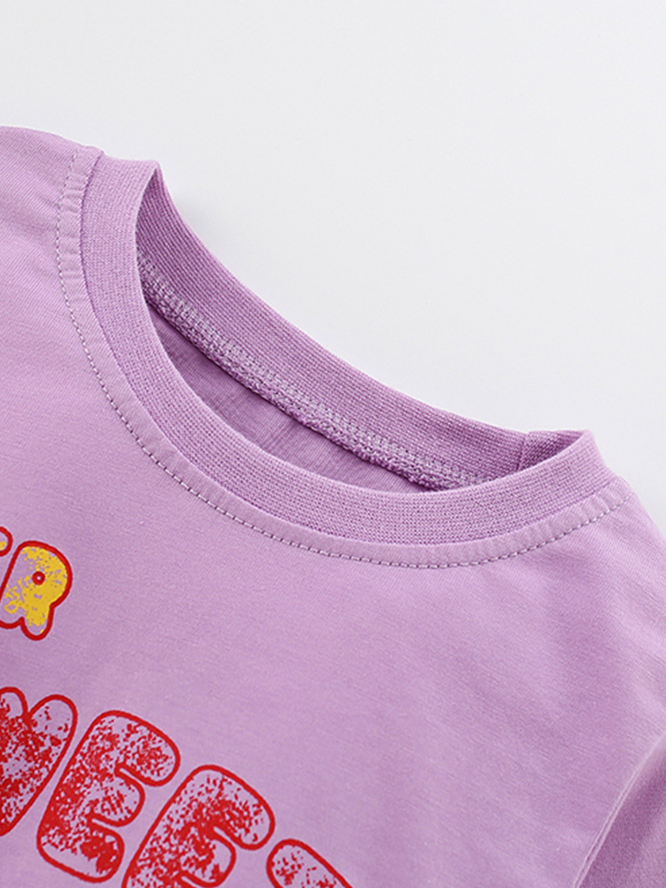 Chaqueta de niña mawlee transfronteriza otoño e invierno nuevo estilo base niños europeos y americanos cuello redondo camiseta casual de manga larga estilo occidental