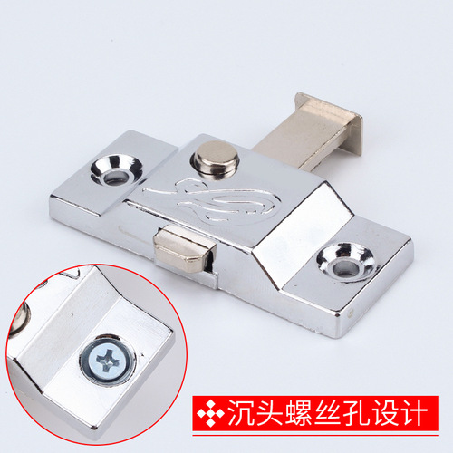 Dinggu frameless balcony window lock latch lock spring latch bathroom sliding door exposed latch sliding door and window lock