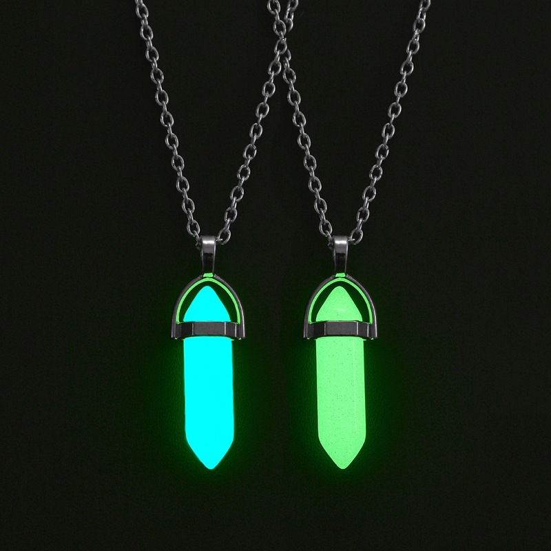Hexagon Pattern Streetwear Hexagon Natural Stone Wholesale Pendant Necklace