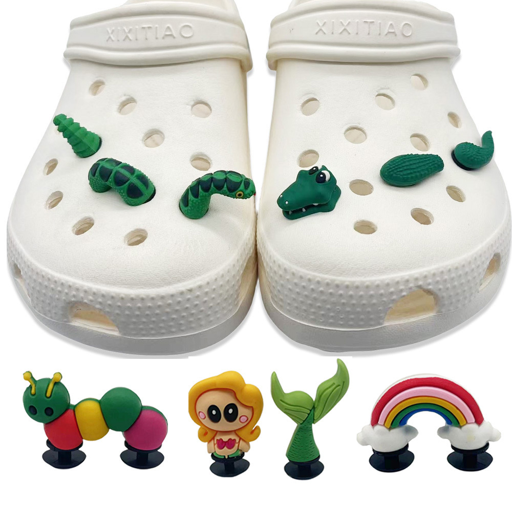 Unisex Gender Animal Fruit Shoe Accessories PVC All Seasons Shoe Buckle