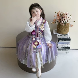 童民族服装;儿童表演服;童汉服