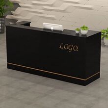 收银台柜台简约现代小型服装店美容院奶茶店吧台桌公司前台接待台