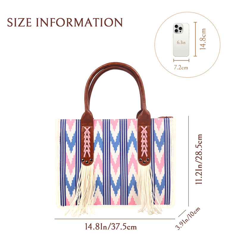 In-Stock Cross-Border Handbags, Western Wallets, Women's Tote Bags, Shoulder Bags, Bohemian Aztec Handbags