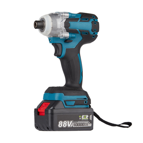 Cross-border industrial-grade brushless impact lithium power wrench with high torque automotive and woodworking charger direct supply from manufacturer