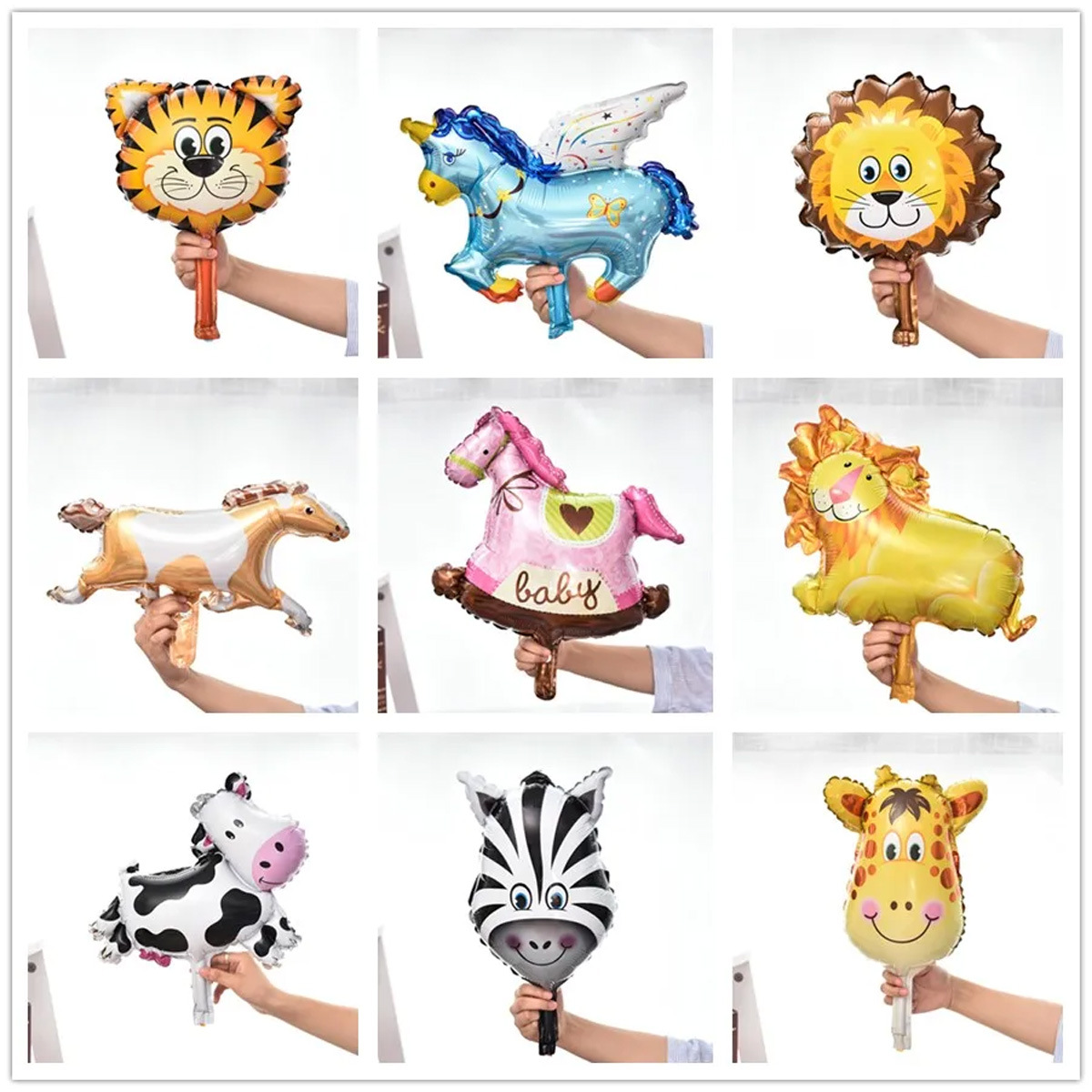 Globo de aluminio mini de dibujos animados, éxito de ventas en mercados nocturnos