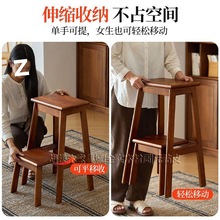 全实木梯凳厨房高处取物凳子梯子二合一两用中老年万能椅子十八怪