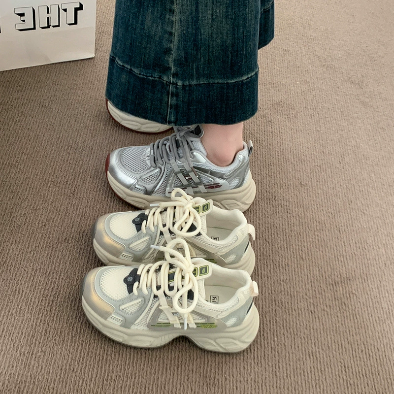Высокая обувь, летние спортивные белые туфли, качественный стиль, корейский стиль.