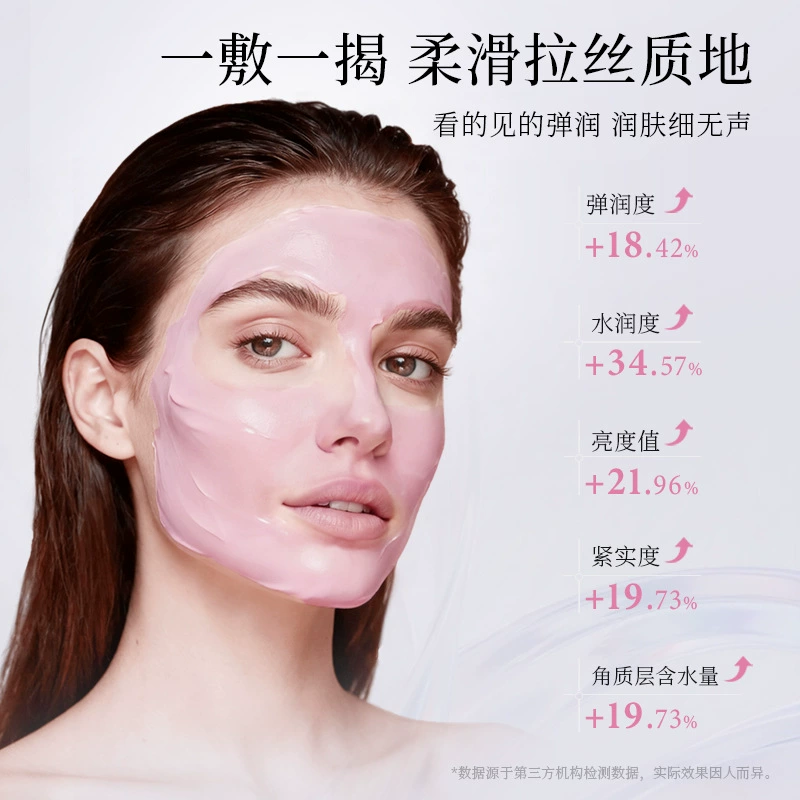 DNA model, moisturizing collagen, pulls up detachable face mask, intense hydration, easy application