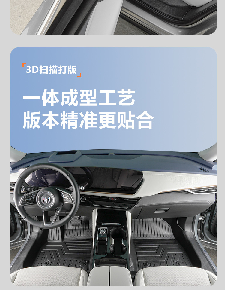 Suitable for Buick Envision PLUS five-seater, full coverage floor mats including door sills, 21-25 models, TPE car floor mats