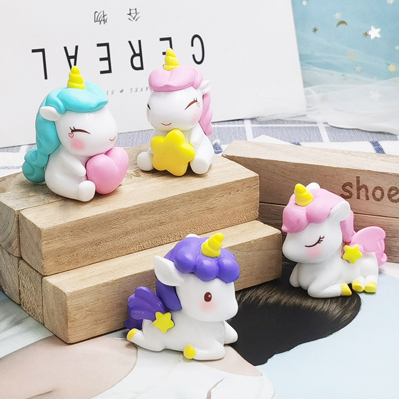 Christmas Valentine's Day Birthday Cartoon Style Unicorn Plastic Indoor Party Ornaments display picture 1