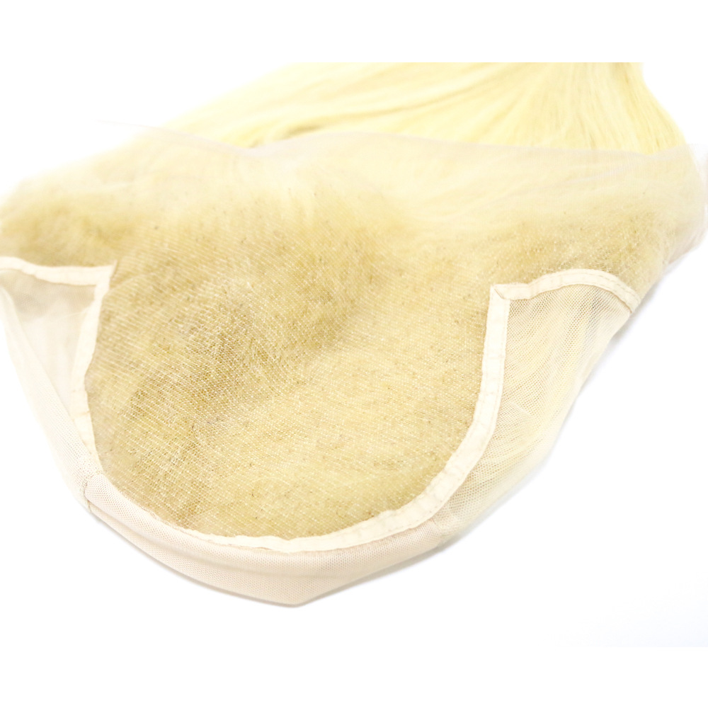 El casquillo de la malla 13x4 13x6 integró el casquillo tejido a mano rubio de la Peluca de Corea del Norte 613 con el pelo