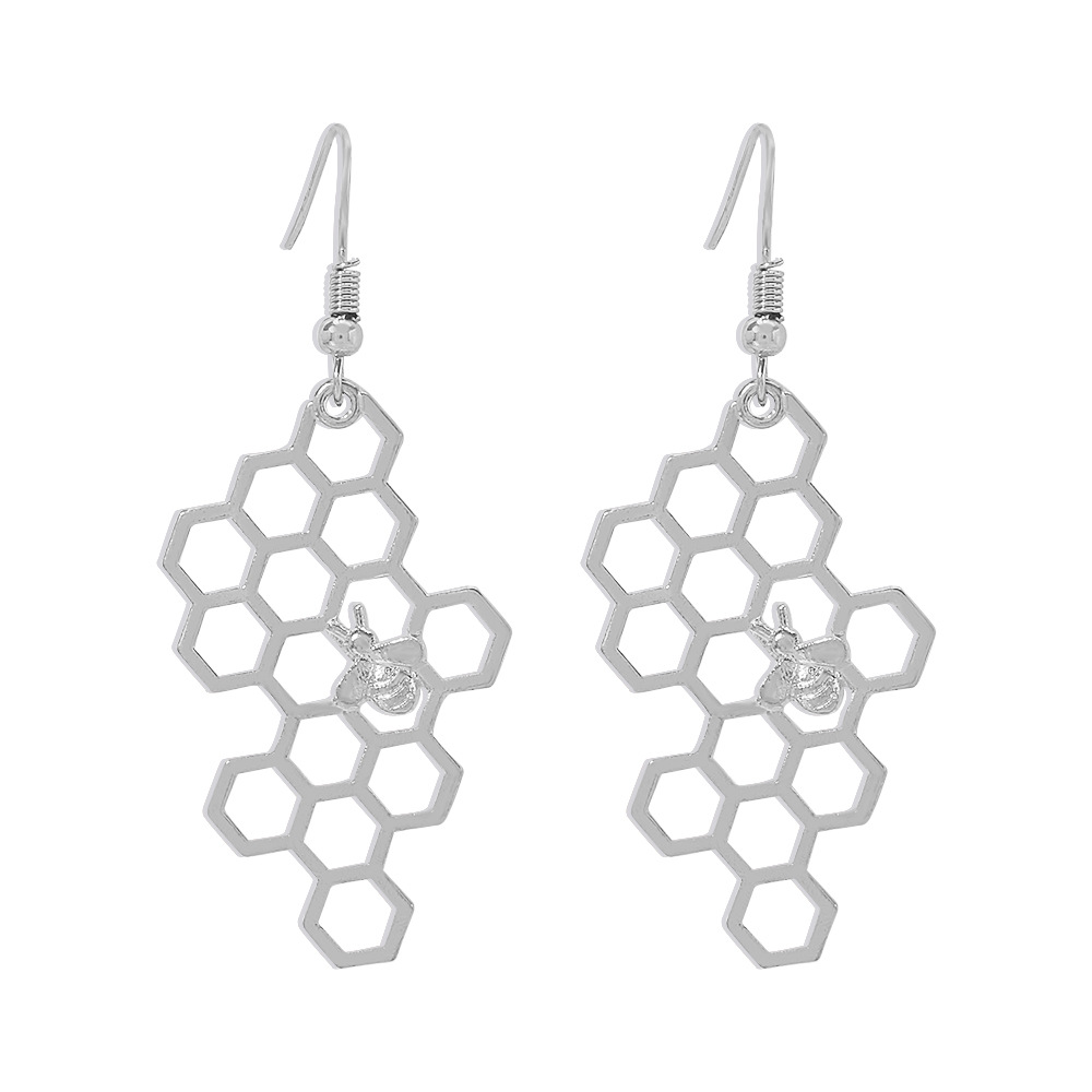 Fashion Creative Honey Bee Insect Alloy Earrings display picture 2