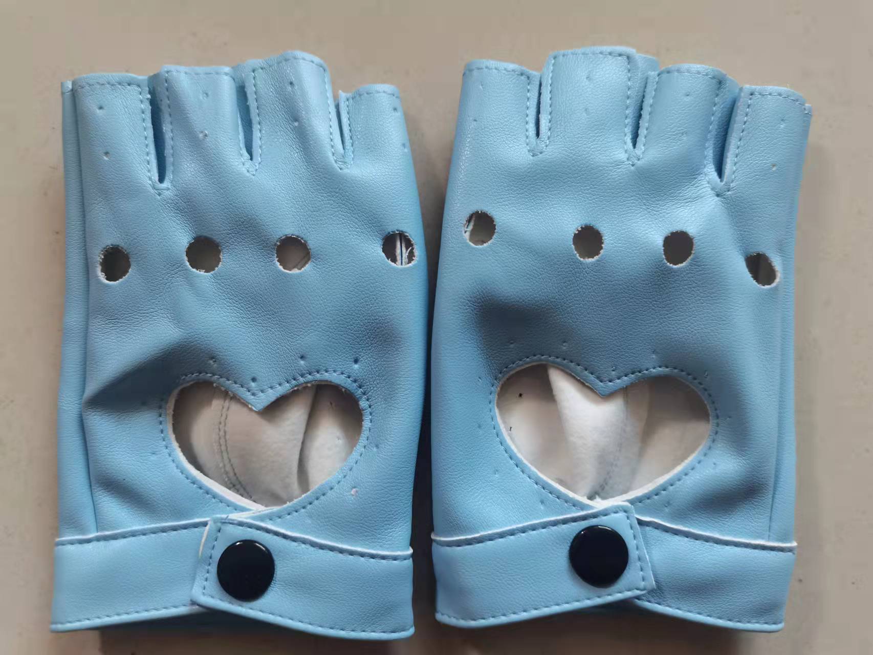 복숭아 하트 스카이 블루