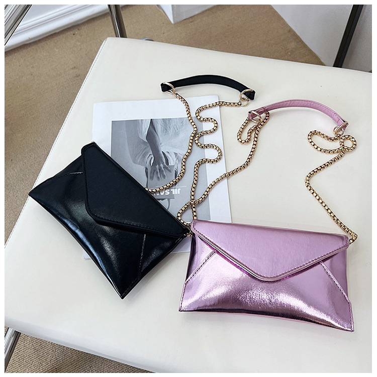 138g Weight Polyester Lining Material Magnetic Buckle Closure Type Single Shoulder Strap Strap Type Square Bag Bags Type Daily Occasion Pu Leather Material Solid Color Pattern All Seasons Season Women's Gender Streetwear Style Square Shape Laser Small Bag Women's Bag  New Fashion Candy Color Small Square Bag Women's Chain Shoulder Bag Messenger Bag