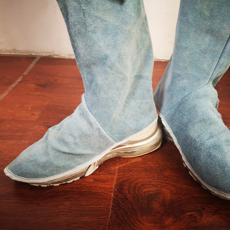 电焊护脚护腿套 电焊工隔热护脚套 护脚布防烫脚罩阻燃劳保脚套