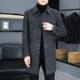 Winter Thickened Double-sided Woolen Coat Men's Mid-length Fashionable Single-breasted Business Casual High-end Woolen Coat Trendy