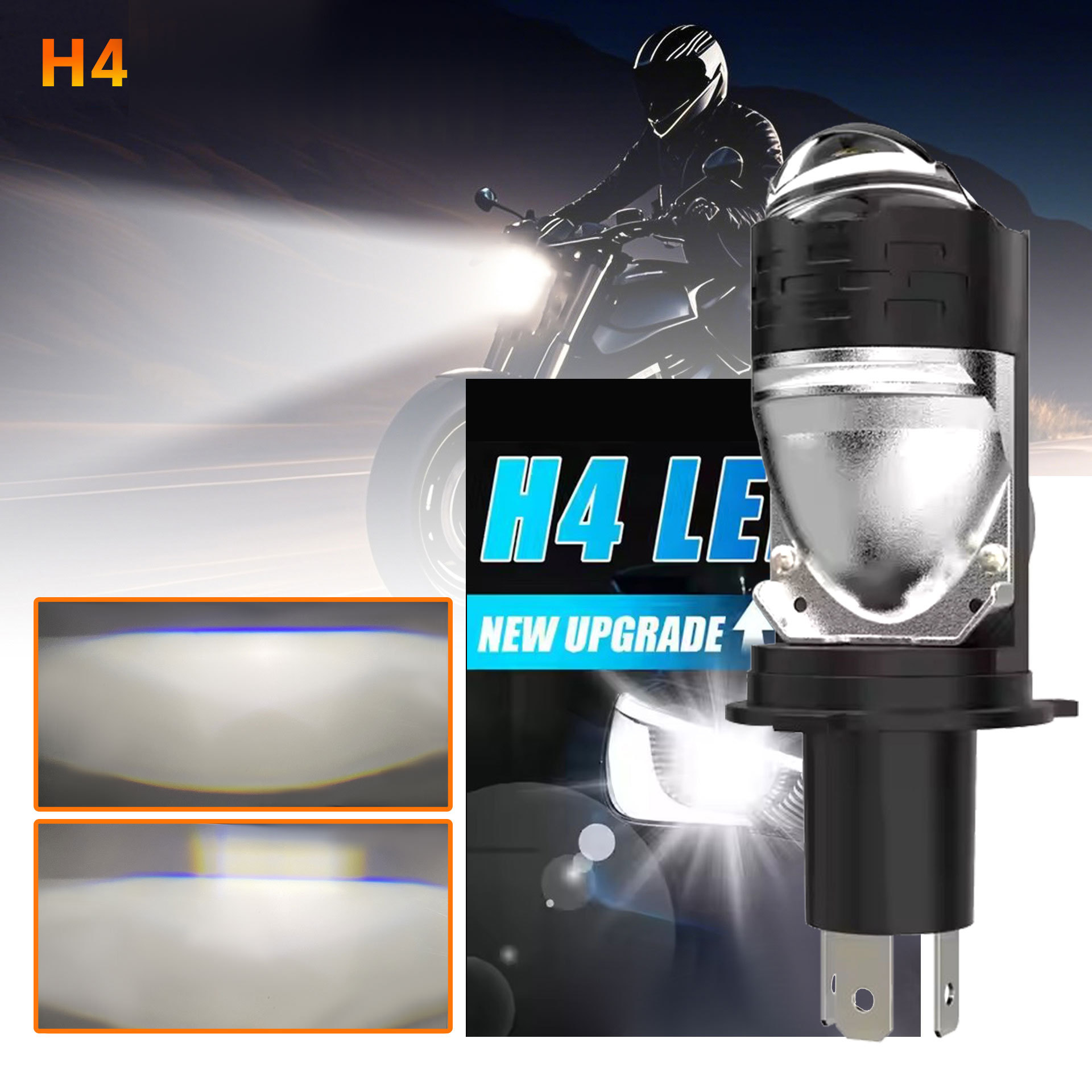 Hot sale mini M03YH4LED lente de doble luz delantero de automóviles y motocicletas cerca de un concentrador súper brillante