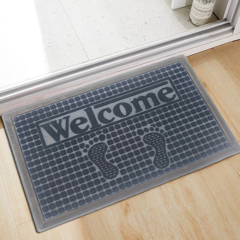 Estera de goma en relieve entrada del Hogar alfombra de piso desechable alfombra de raspado de barro estera antideslizante estera de la puerta