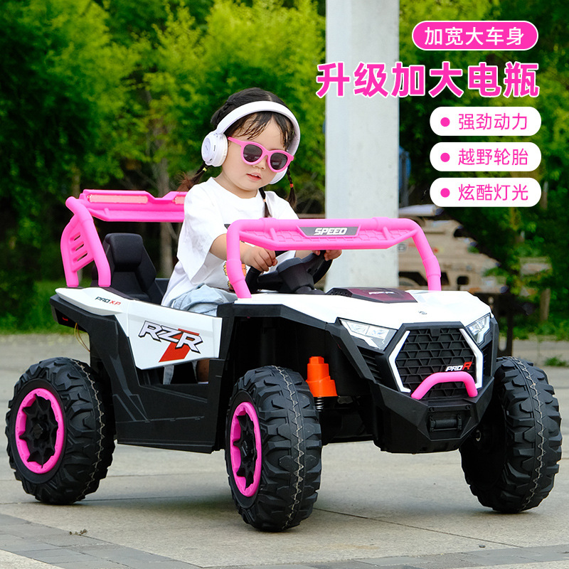 Auto Eléctrico Todoterreno Infantil de 4 Ruedas con Control Remoto, Bluetooth y Doble Tracción image 3