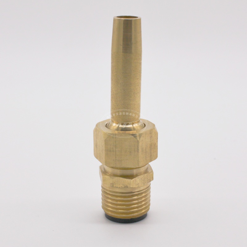 厂家直批六角直射喷泉喷头 外牙六角直流喷头可调节可带带导流