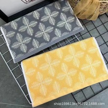 32股前处理提花树叶毛巾纯棉加厚高档柔软吸水成人洗脸巾礼品批发