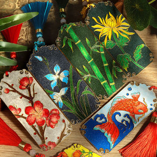 Intangible Cultural Heritage Cloisonné Enamel Painting Handmade DIY Full Set of Materials Boys and Girls Gold Sand Painting Family Gifts