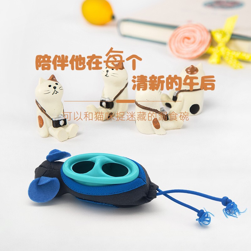 Cat Toy for Catching Mice and Dispensing Food, Realistic Simulation Doll for Entertaining and Feeding Pets, Five-Pointed Star Cat Toy