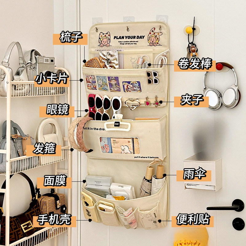 Large-Capacity Fabric Hanging Storage Bag for the Door, Wall-Mounted Storage Bag for Space Utilization Large-Capacity Fabric Hanging Storage Bag for the Door, Wall-Mounted Storage Bag for Space Utilization