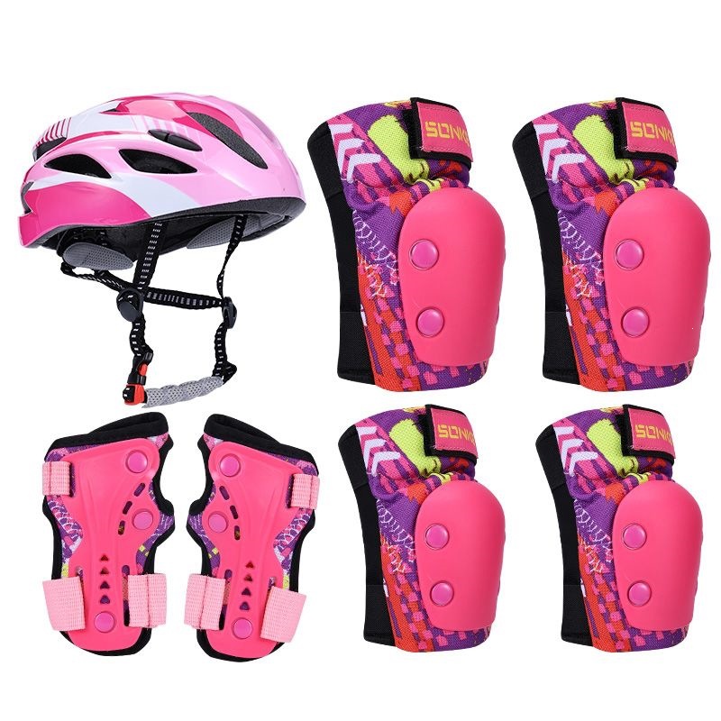 Songke roller skating protective gear set for adults and children, knee pads, elbow pads, wrist guards for men and women, suitable for rollerblading, ice skating, longboarding, and skateboarding
