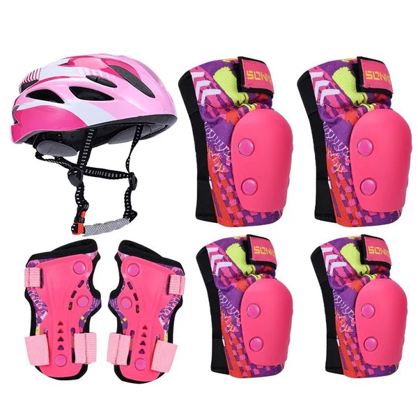 Songke roller skating protective gear set for adults and children, knee pads, elbow pads, wrist guards for men and women, suitable for rollerblading, ice skating, longboarding, and skateboarding