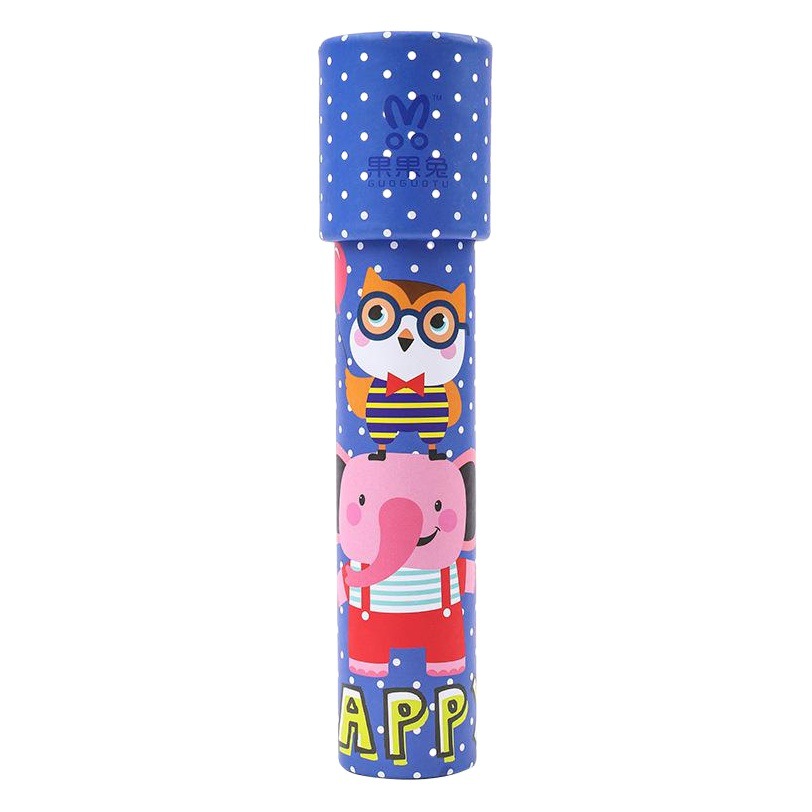 Cross-Border Wholesale Kaleidoscope Large and Small Educational Toys Paper Cartoon Kaleidoscope Matt Mirror Street Stall Supply