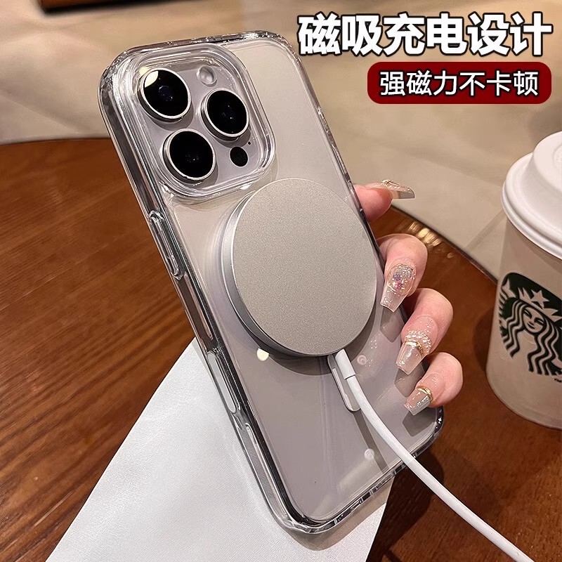 Comes with an Ai Button, Suitable for Apple 17 Magnetic Phone Case, iPhone 16 Pro Max/15/13, High Transparency, Does Not Turn Yellow Comes with an Ai Button, Suitable for Apple 17 Magnetic Phone Case, iPhone 16 Pro Max/15/13, High Transparency, Does Not Turn Yellow