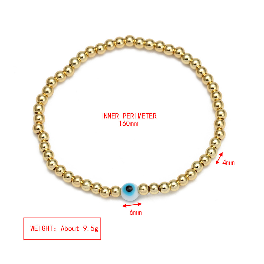 6g Weight Bracelets Classification 1 Piece Quantity Daily Occasion Copper Material Eye Pattern Unisex Gender Plating Design Fashion Style Fashion Eye Copper Plating Bracelets 1 Piece 12