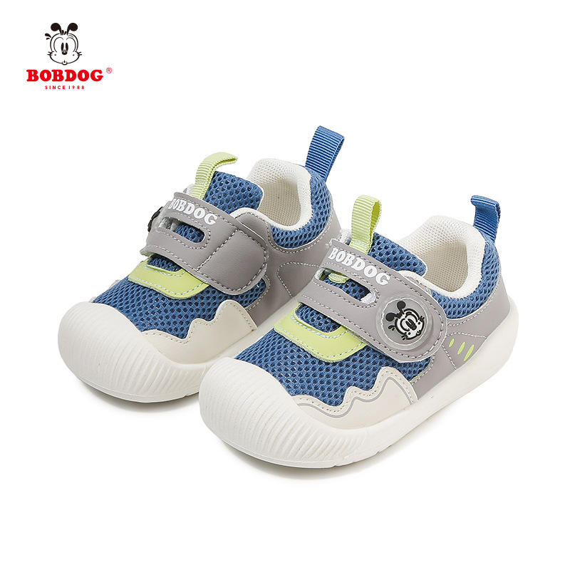 Babou respirable zapatos para bebés primavera y otoño 1 - 3 zapatos deportivos para niños con suela suave 2 pares de redes para niños pequeños