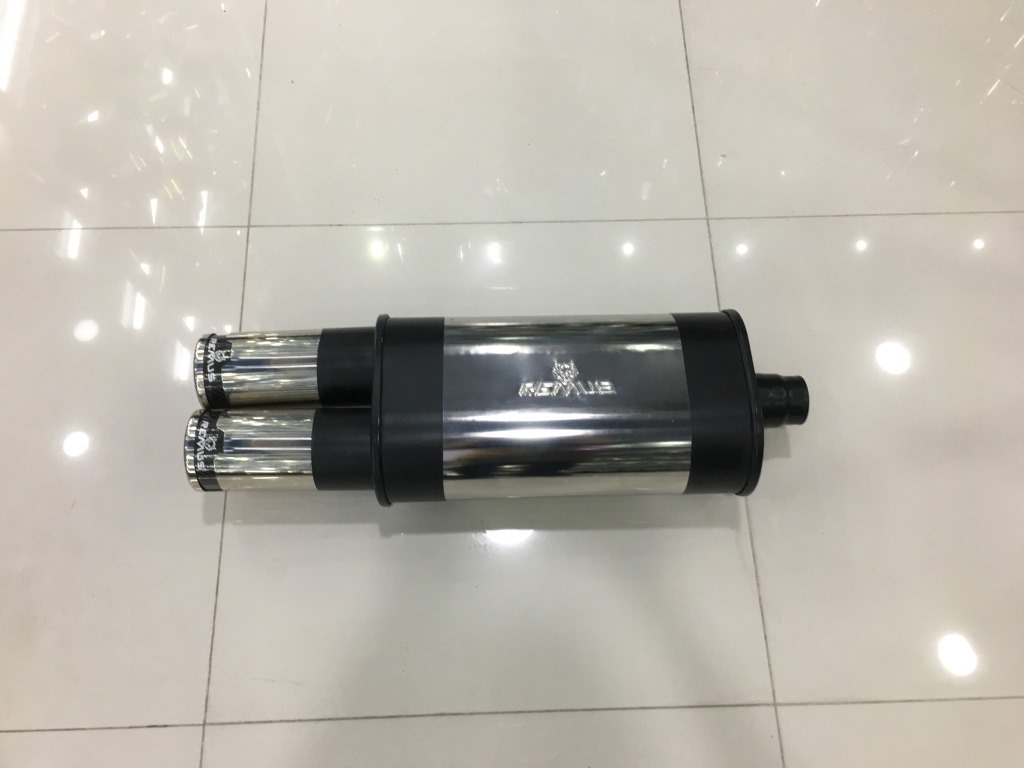 Car Modified Straight-Through Exhaust Pipe Wolf Head Exhaust Pipe Straight-Through Loud Exhaust Tail Section Silencer Car m Drum Carbon Fiber Exhaust