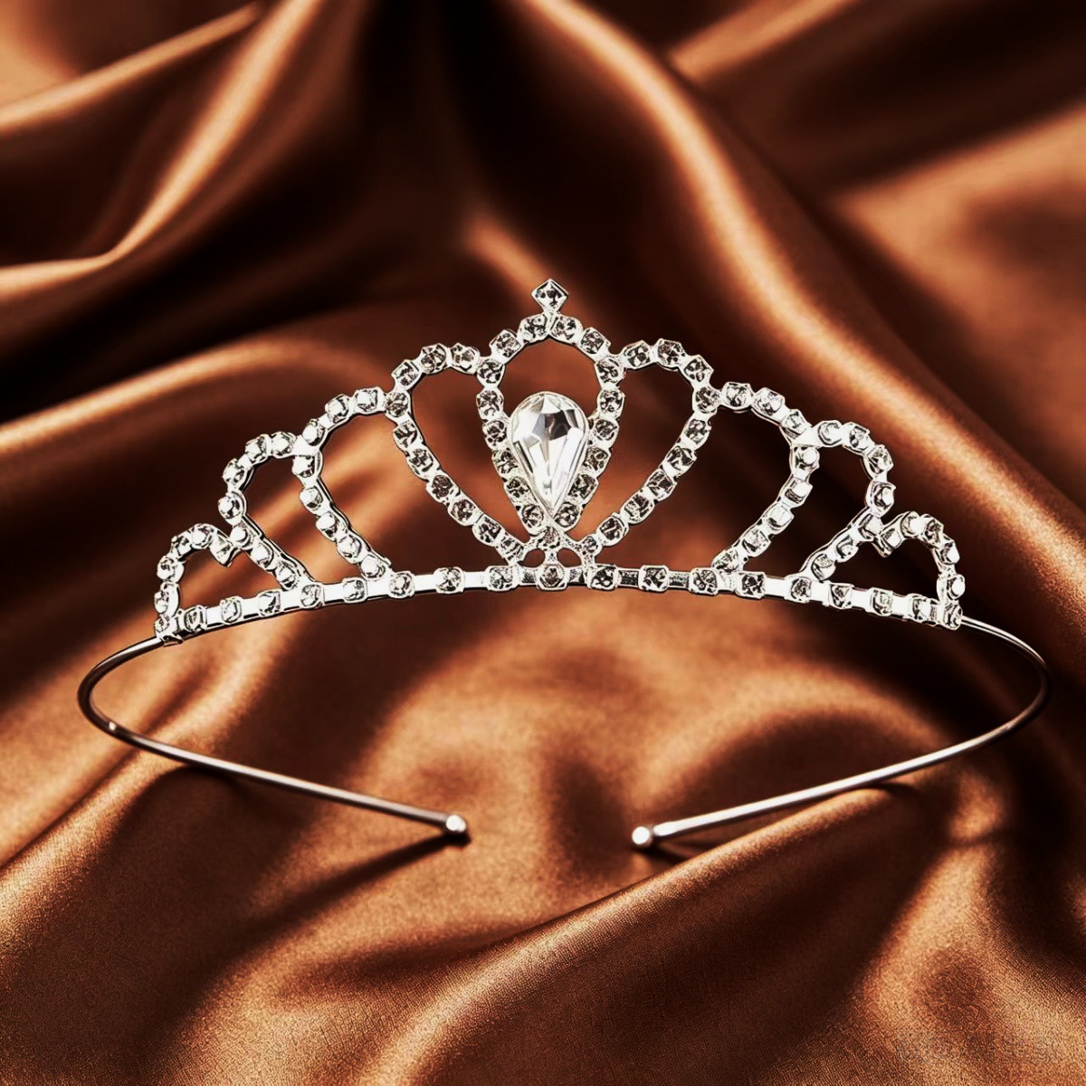 Corona de Cristal para Novia de Aleación y Cristal para Bodas y Fotografía