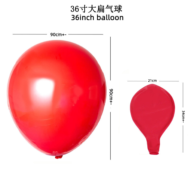 Globo de látex globo plano grande grueso de 36 pulgadas impresión redonda LOGO cara sonriente engrosada decoración mercado nocturno a la venta