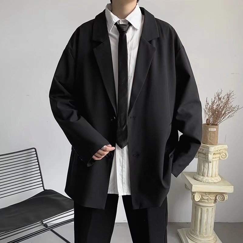 ruffian handsome casual suit japanese dk uniform spring and autumn thin loose casual student suit casual coat men's clothing